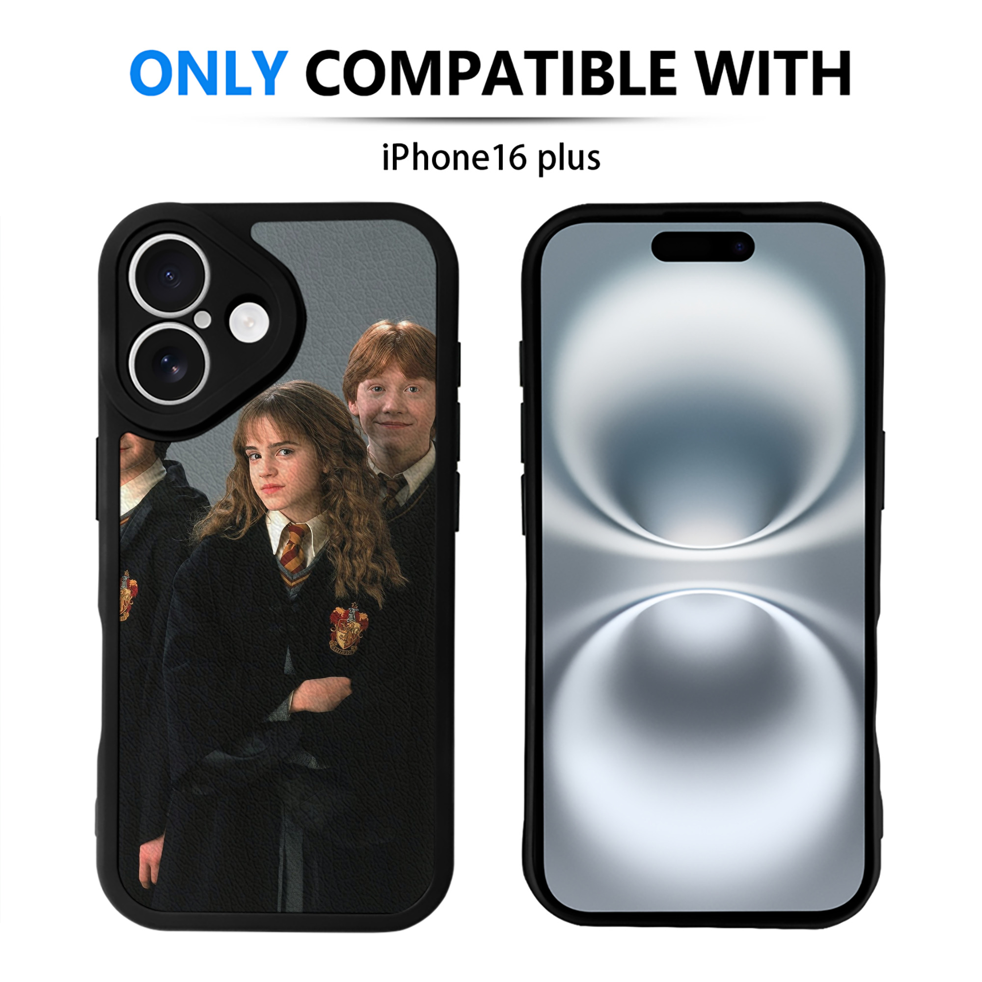 （画像用） Harry Potter ハリー・ポッターシリーズ 【iPhone 16シリーズ対応】シリコンスマホケース（レザー調） 材質：シリコン
